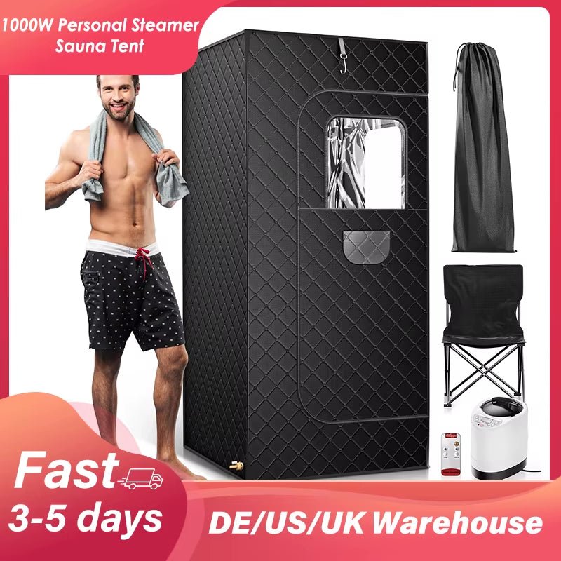 Portable Steam Sauna Tent 1000W 2.6L Steamer Generator Sauna Tent Steam Room for Full Body Home Sauna Relaxation Detox 220V