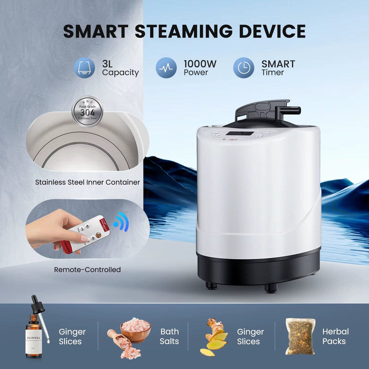 Portable Steam Sauna Tent 1000W 2.6L Steamer Generator Sauna Tent Steam Room for Full Body Home Sauna Relaxation Detox 220V