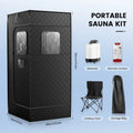 Portable Steam Sauna Tent 1000W 2.6L Steamer Generator Sauna Tent Steam Room for Full Body Home Sauna Relaxation Detox 220V