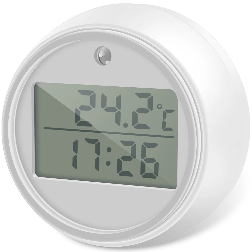 Water Bath Thermometer with Timer Small Floating Waterproof Ice Bath Thermometer with Clear LED Display 1.7X1.1Inch Cold Plunge