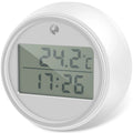 Water Bath Thermometer with Timer Small Floating Waterproof Ice Bath Thermometer with Clear LED Display 1.7X1.1Inch Cold Plunge